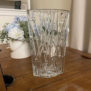 Elegant Clear Glass Vase